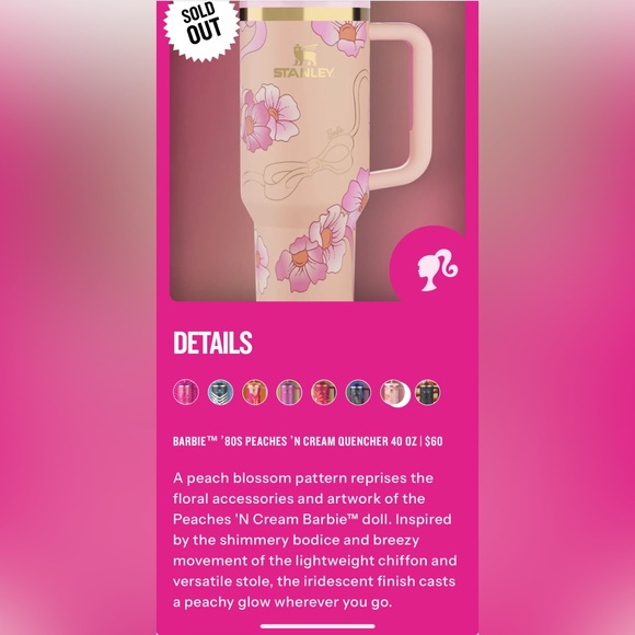 NIB '80S PEACHES 'N CREAM
40 OZ QUENCHER - Picture 4 of 6